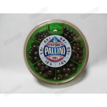 Набор грузил Pallini 110г, 0.3-1.5г